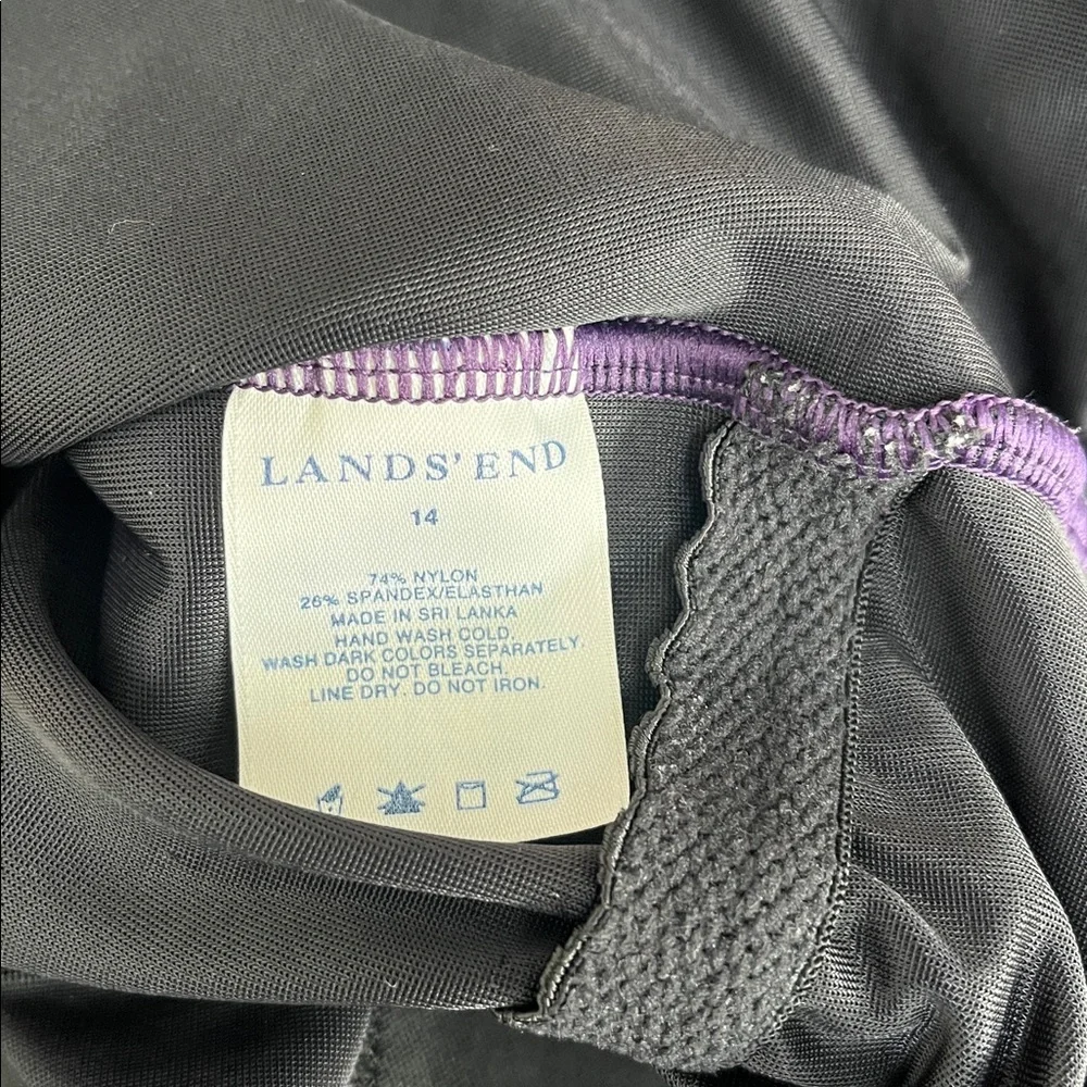 Lands End One Piece Swimsuit Sz 14 - Picture 3 of 3